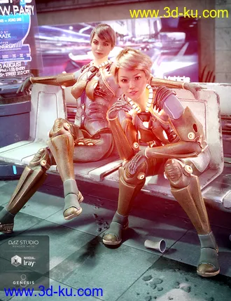 3D打印模型Invasion Outfit for Genesis 8 Female(s)的图片