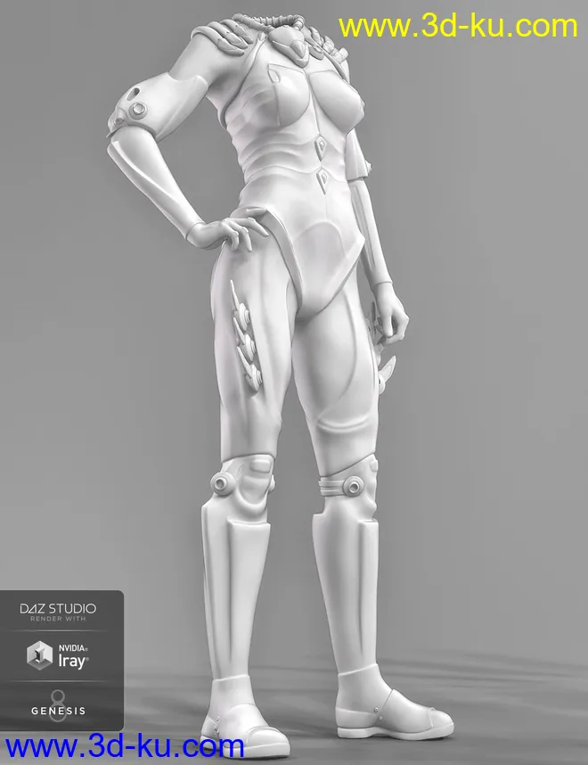 Invasion Outfit for Genesis 8 Female(s)模型的图片5