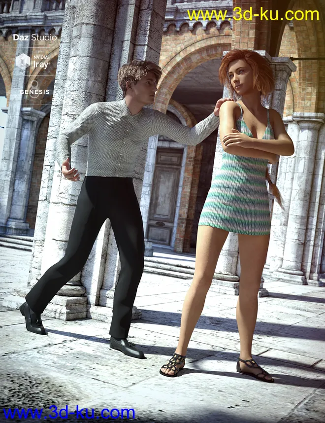 Invetero Amore Mio Poses Genesis 8模型的图片10