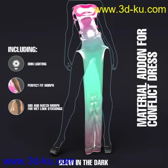 3D打印模型Iray FX Material Addon for dforce ConflictDress的图片