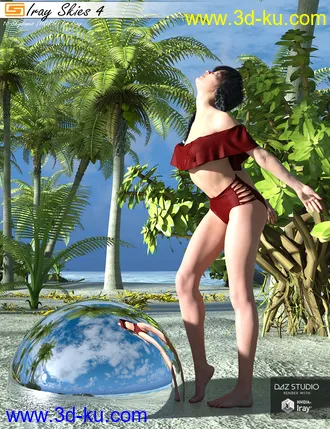 3D打印模型Iray Skies 4 - 10 Skies (HDRIs) for use with Iray的图片