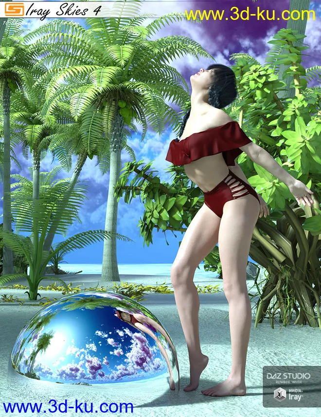 Iray Skies 4 - 10 Skies (HDRIs) for use with Iray模型的图片3