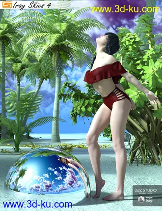 3D打印模型Iray Skies 4 - 10 Skies (HDRIs) for use with Iray的图片