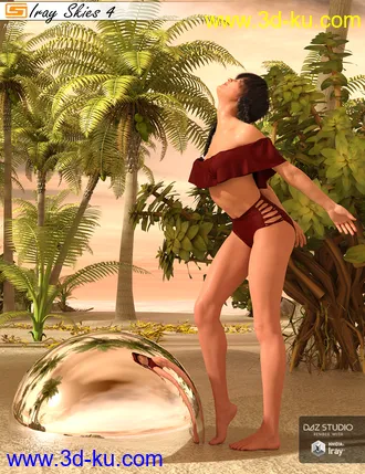 3D打印模型Iray Skies 4 - 10 Skies (HDRIs) for use with Iray的图片