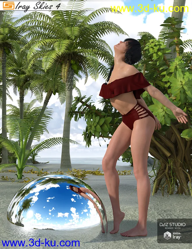 Iray Skies 4 - 10 Skies (HDRIs) for use with Iray模型的图片5