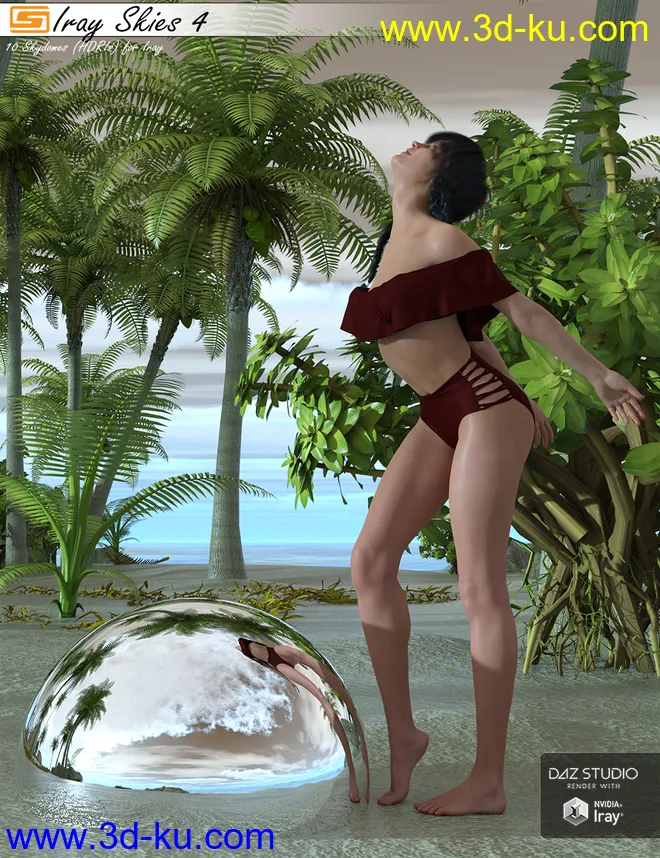 Iray Skies 4 - 10 Skies (HDRIs) for use with Iray模型的图片6