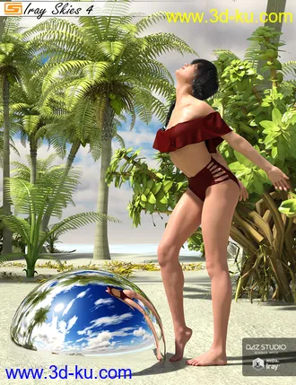 3D打印模型Iray Skies 4 - 10 Skies (HDRIs) for use with Iray的图片