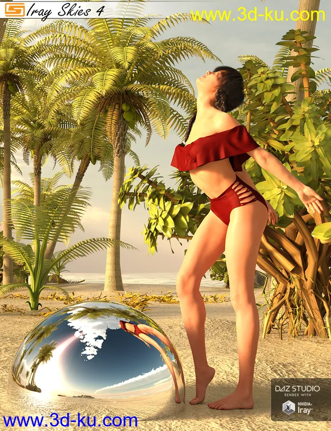 Iray Skies 4 - 10 Skies (HDRIs) for use with Iray模型的图片8