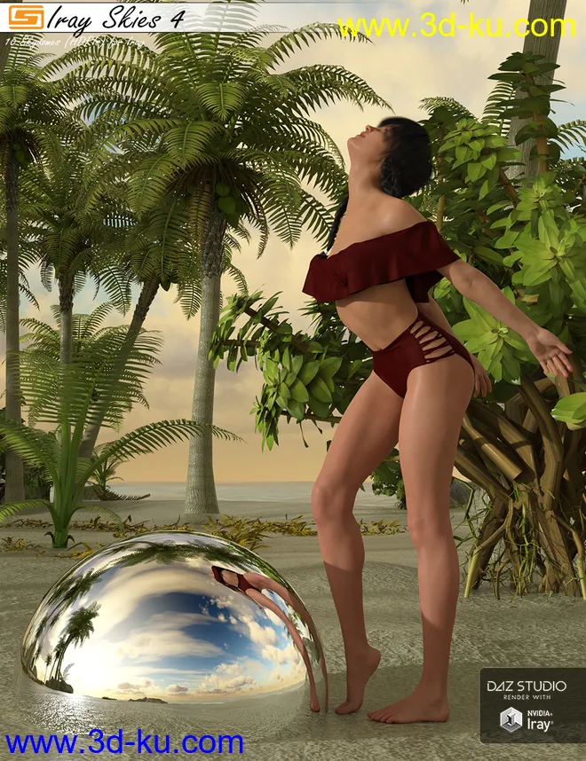 Iray Skies 4 - 10 Skies (HDRIs) for use with Iray模型的图片9