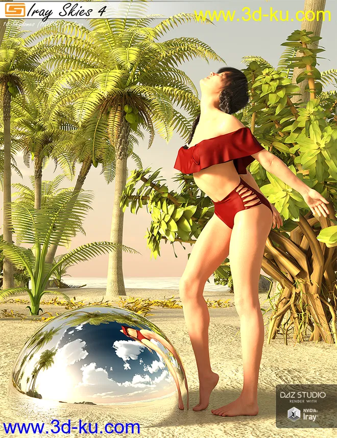 Iray Skies 4 - 10 Skies (HDRIs) for use with Iray模型的图片11