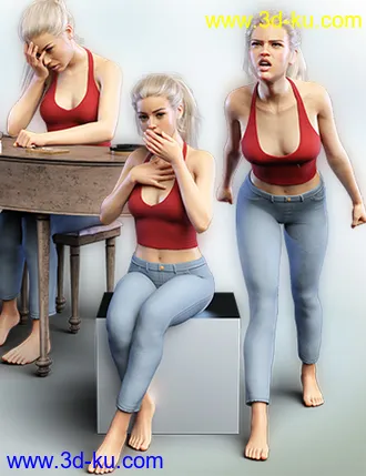 3D打印模型iV Expressive & Receptive Poses For Genesis 8 Female(s)的图片