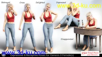 3D打印模型iV Expressive & Receptive Poses For Genesis 8 Female(s)的图片