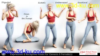 3D打印模型iV Expressive & Receptive Poses For Genesis 8 Female(s)的图片