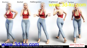 3D打印模型iV Expressive & Receptive Poses For Genesis 8 Female(s)的图片