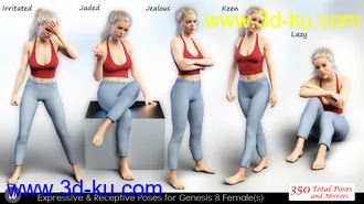 3D打印模型iV Expressive & Receptive Poses For Genesis 8 Female(s)的图片