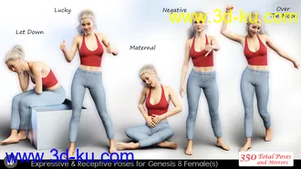 3D打印模型iV Expressive & Receptive Poses For Genesis 8 Female(s)的图片