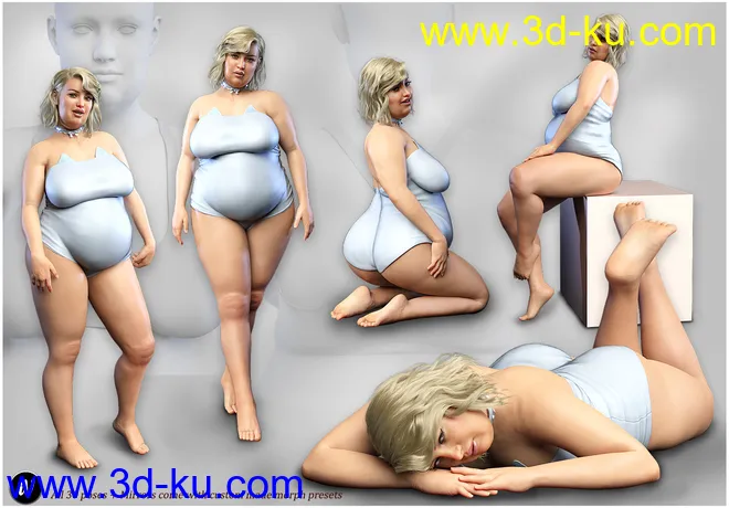 iV Real Voluptuous Beauty Shapes And Poses for Genesis 8 Female(s)模型的图片9