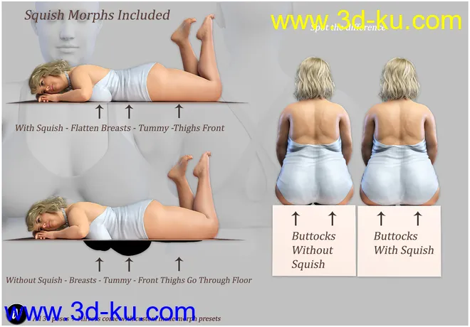 iV Real Voluptuous Beauty Shapes And Poses for Genesis 8 Female(s)模型的图片13