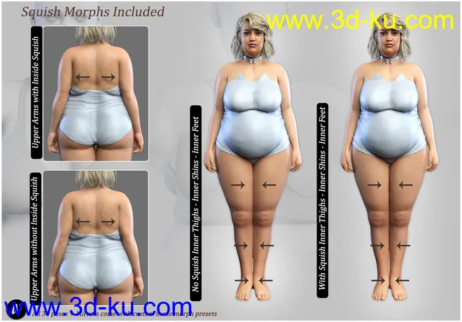 iV Real Voluptuous Beauty Shapes And Poses for Genesis 8 Female(s)模型的图片14