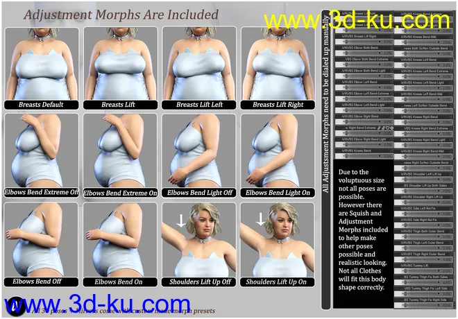 iV Real Voluptuous Beauty Shapes And Poses for Genesis 8 Female(s)模型的图片15