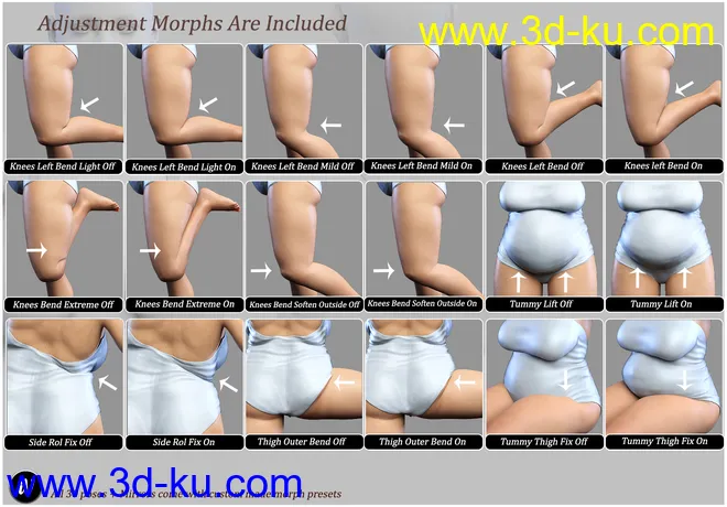 iV Real Voluptuous Beauty Shapes And Poses for Genesis 8 Female(s)模型的图片16