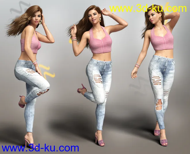 iV Standing Pose Collection For Genesis 8 Female(s)模型的图片4