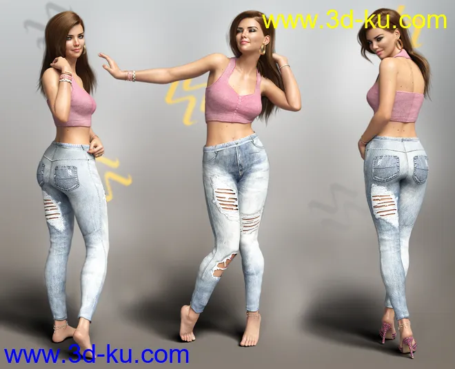 iV Standing Pose Collection For Genesis 8 Female(s)模型的图片5