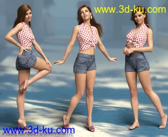 3D打印模型iV Standing Pose Collection Version 2 for Genesis 8 Female(s)的图片