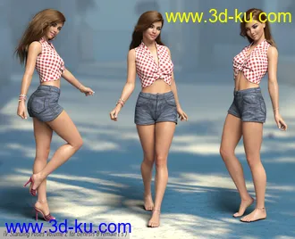 3D打印模型iV Standing Pose Collection Version 2 for Genesis 8 Female(s)的图片