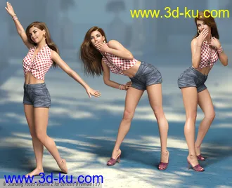 3D打印模型iV Standing Pose Collection Version 2 for Genesis 8 Female(s)的图片