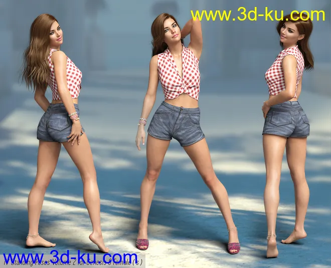 iV Standing Pose Collection Version 2 for Genesis 8 Female(s)模型的图片6