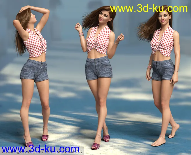 iV Standing Pose Collection Version 2 for Genesis 8 Female(s)模型的图片7