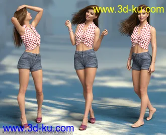 3D打印模型iV Standing Pose Collection Version 2 for Genesis 8 Female(s)的图片