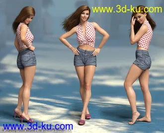 3D打印模型iV Standing Pose Collection Version 2 for Genesis 8 Female(s)的图片