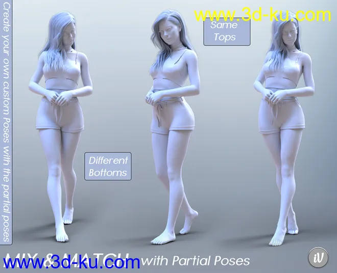 iV Standing Pose Collection Version 2 for Genesis 8 Female(s)模型的图片12
