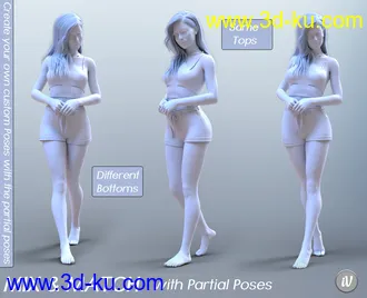 3D打印模型iV Standing Pose Collection Version 2 for Genesis 8 Female(s)的图片