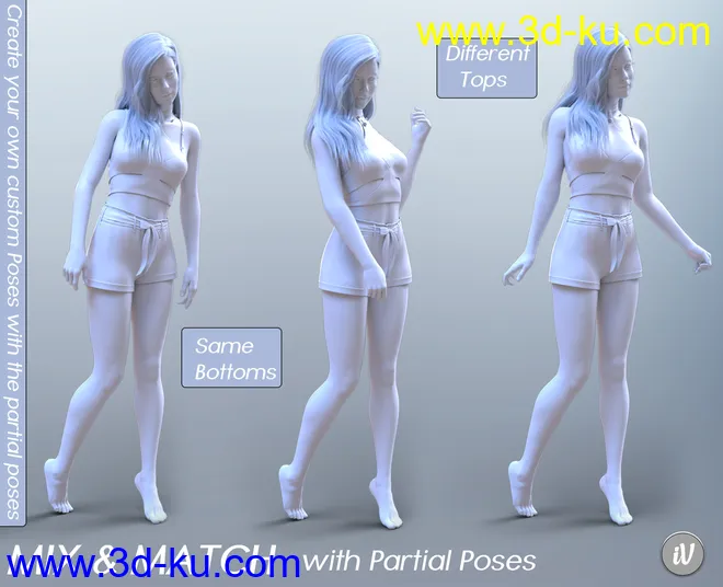 iV Standing Pose Collection Version 2 for Genesis 8 Female(s)模型的图片14