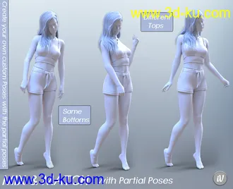 3D打印模型iV Standing Pose Collection Version 2 for Genesis 8 Female(s)的图片