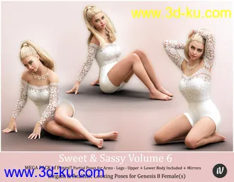 3D打印模型iV Sweet & Sassy Vol. 6 Pose Collection for Genesis 8 Female(s)的图片