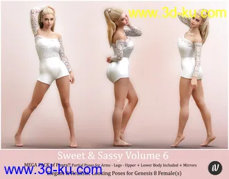 3D打印模型iV Sweet & Sassy Vol. 6 Pose Collection for Genesis 8 Female(s)的图片