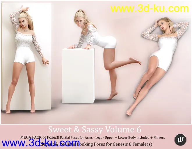 iV Sweet & Sassy Vol. 6 Pose Collection for Genesis 8 Female(s)模型的图片8