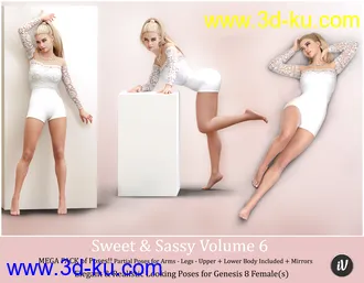 3D打印模型iV Sweet & Sassy Vol. 6 Pose Collection for Genesis 8 Female(s)的图片