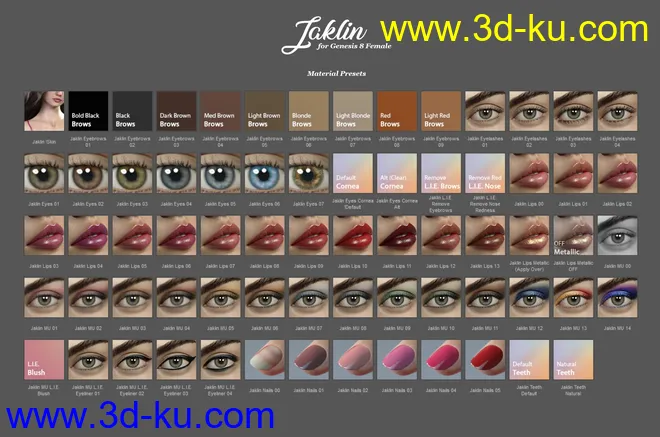 Jaklin for Genesis 8 Female模型的图片15