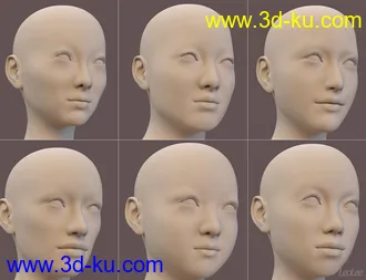 3D打印模型Japanese Face and Body Shapes for Genesis 3 and 8 Female的图片