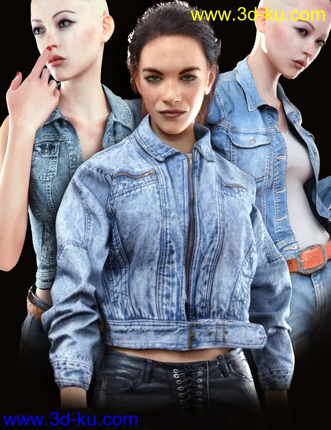 Jeans Jacket Mayhem模型的图片1
