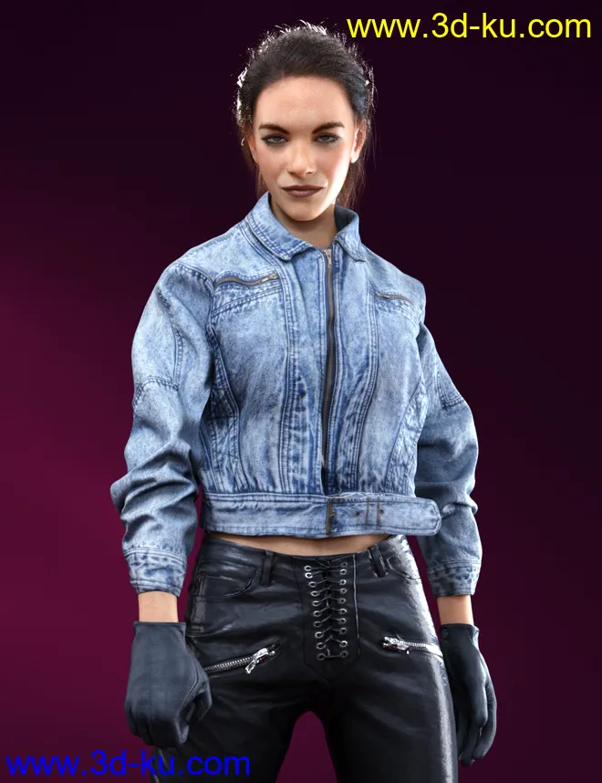 Jeans Jacket Mayhem模型的图片2
