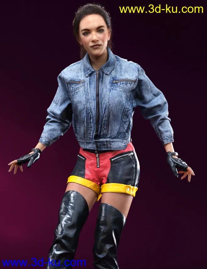 Jeans Jacket Mayhem模型的图片3
