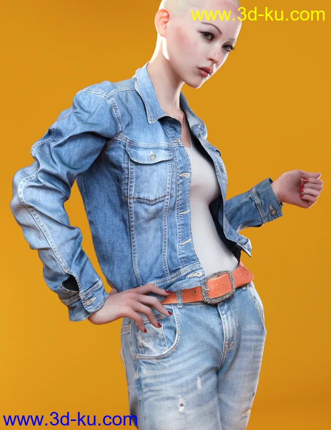 Jeans Jacket Mayhem模型的图片4