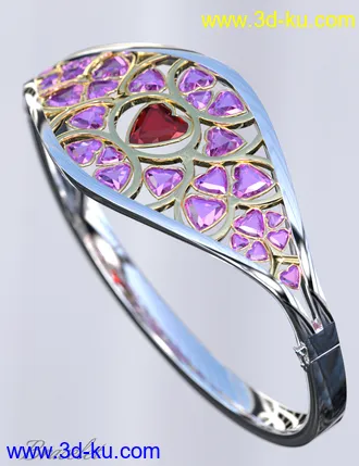 Jeweled Excellence Set 01 for Genesis 2, 3 and 8 Female(s)模型的图片3