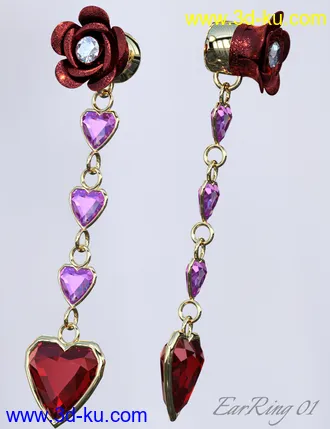 3D打印模型Jeweled Excellence Set 01 for Genesis 2, 3 and 8 Female(s)的图片